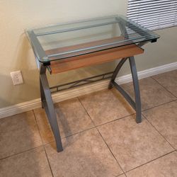 Glass metal Computer Desk