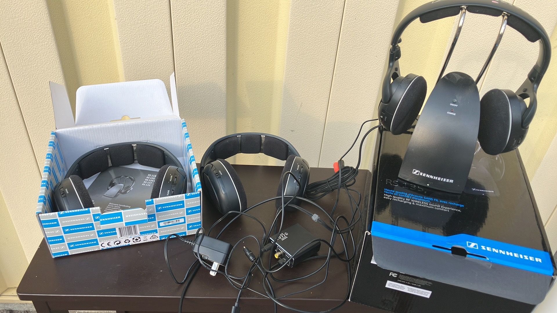 Set Of Three Wireless Headphones & Charger