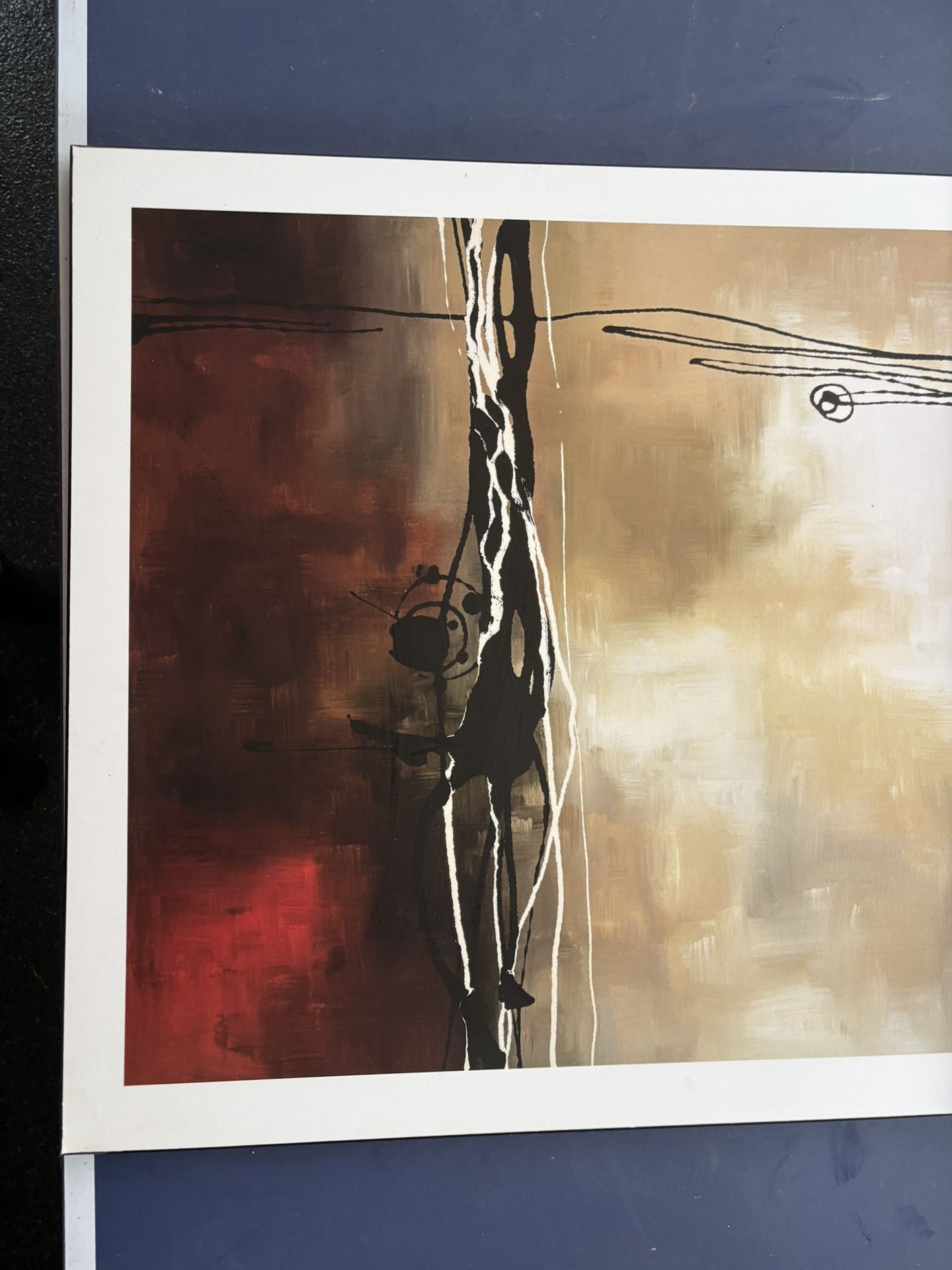 Wall Art Symphony In Red And khaki