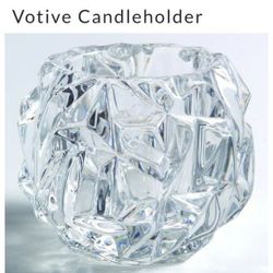 Tiffany Votive Candle Holder Rock Cut