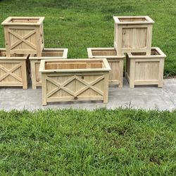 Wooden Planter Boxes