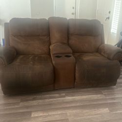 Two Sofas Brown