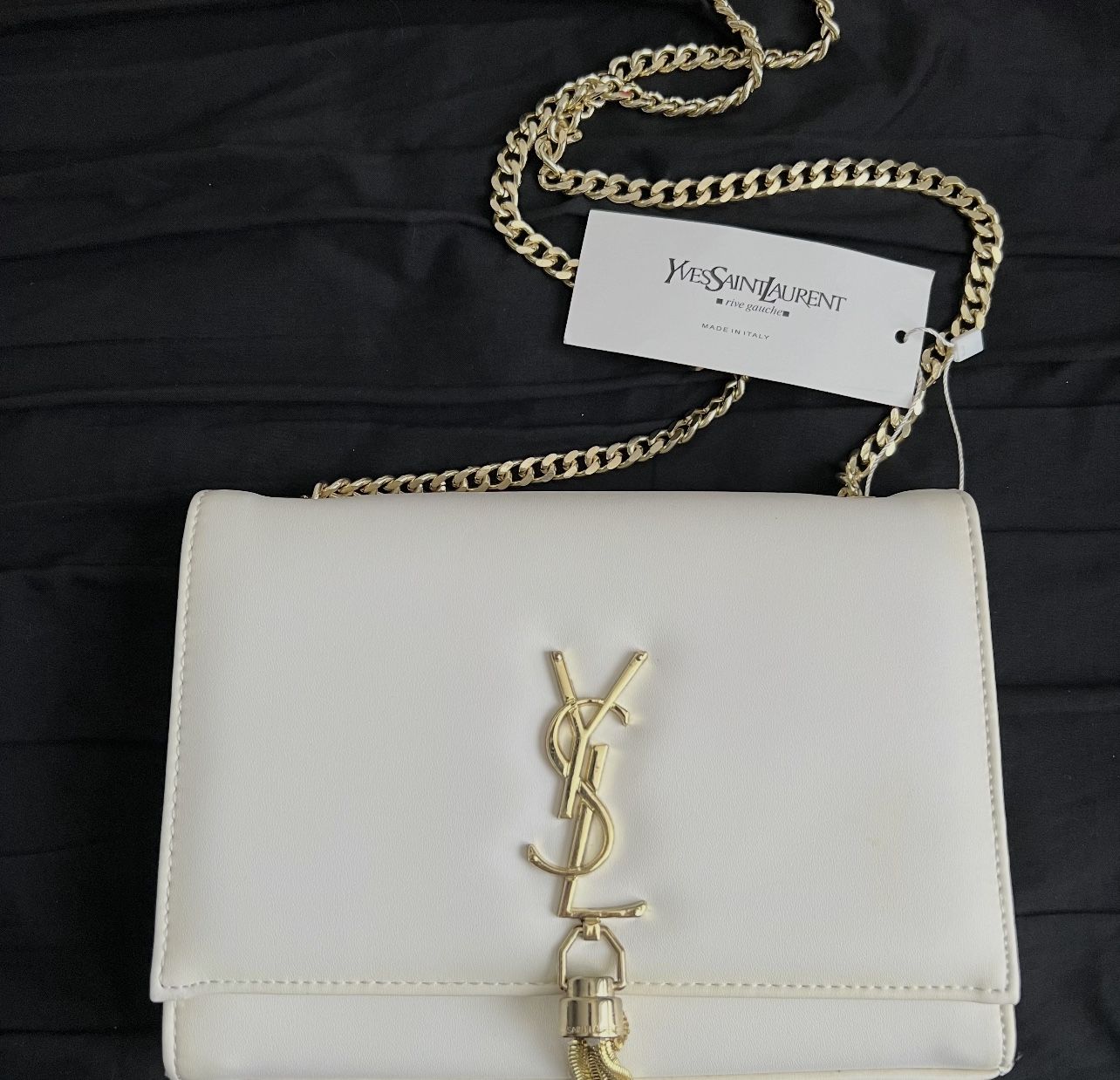 Designer Uptown Leather Clutch Handbag