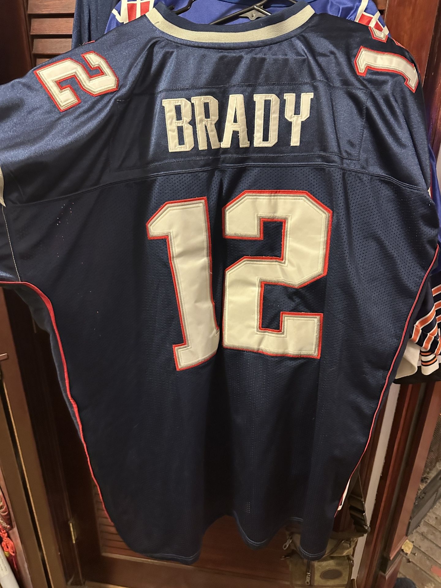 Tom Brady #12 New England Patriots Authentic Reebok NFL Jersey Size 58