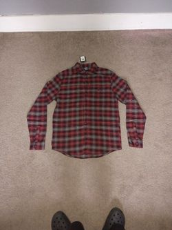 Red Checkered Flannel Under Armour Shirt