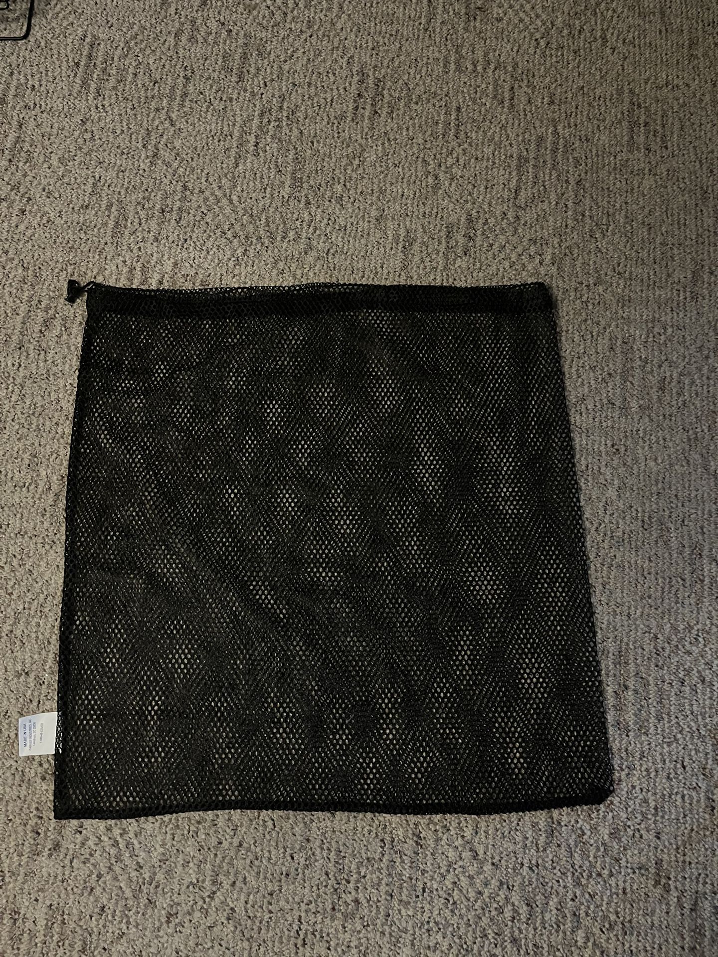 Black Mesh Drawstring Top Bag