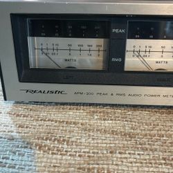 Realistic APM-200 Peak And RMS Audio Power Meter