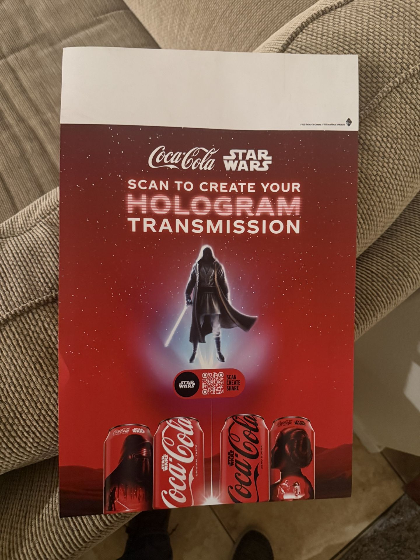 Coca Cola Star Wars Limited Collectors Edition Display Super 