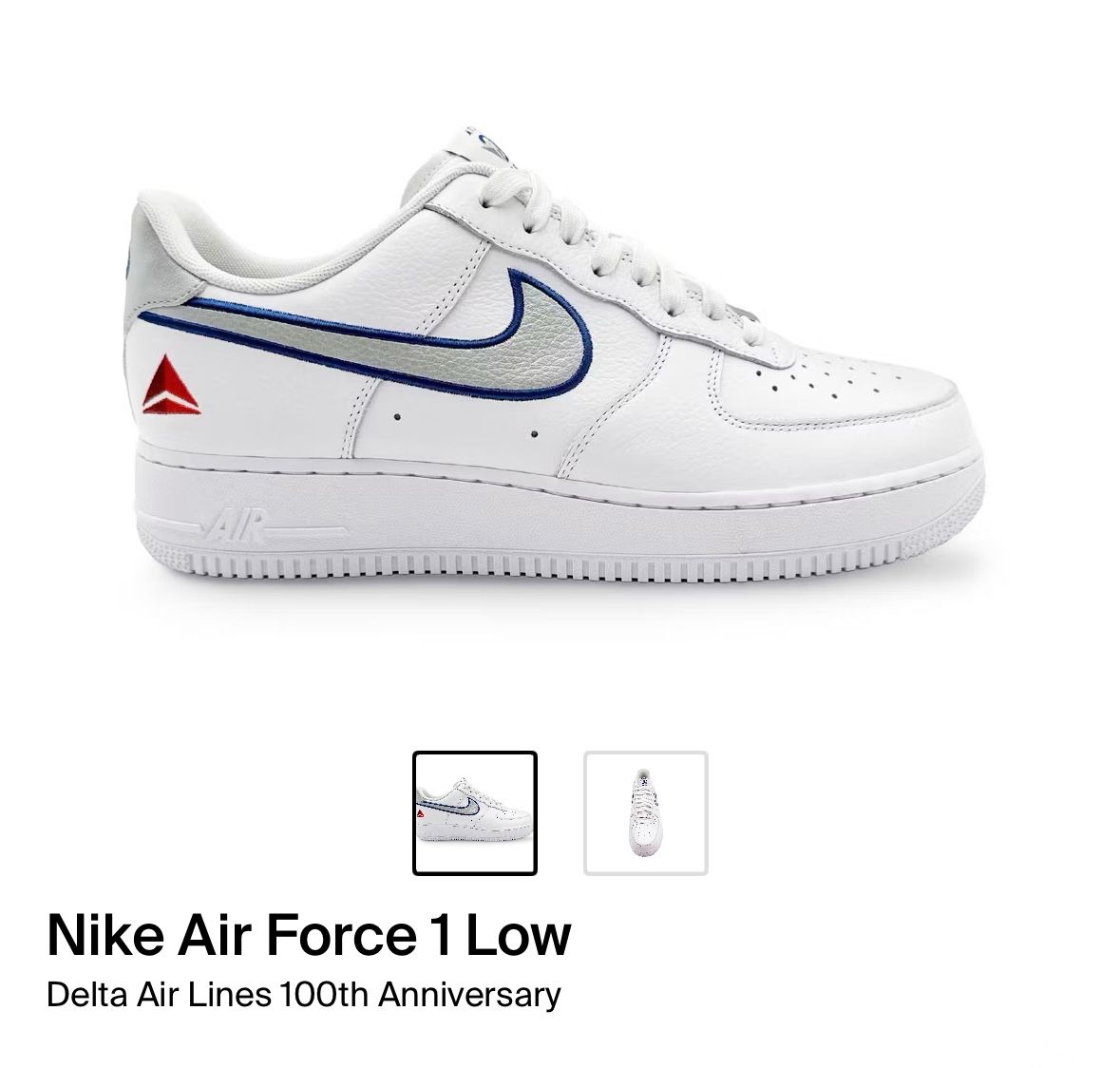 Nike AF1 Delta Air Lines 100th Anniversary 