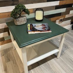 Green And White Table
