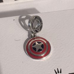 Marvel Captain America Shield Charm Bead 