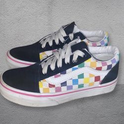 Rainbow 1.5 Size Kid’s Shoes Vans Off The Wall Thumbnail