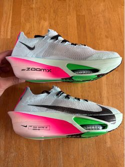 New Nike Air Zoom Alphafly Next% 3 Glacier Blue Road Racing Running Shoes Flyplate Women’s 11, Men’s 9.5