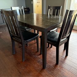 Table and 4 chairs