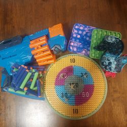 Nerf 🔫, pop its, and dart board