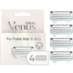 NEW! Gillette Venus Intimate Grooming Razor Blade Refills, 4 Count (Pack of 1, out of box)