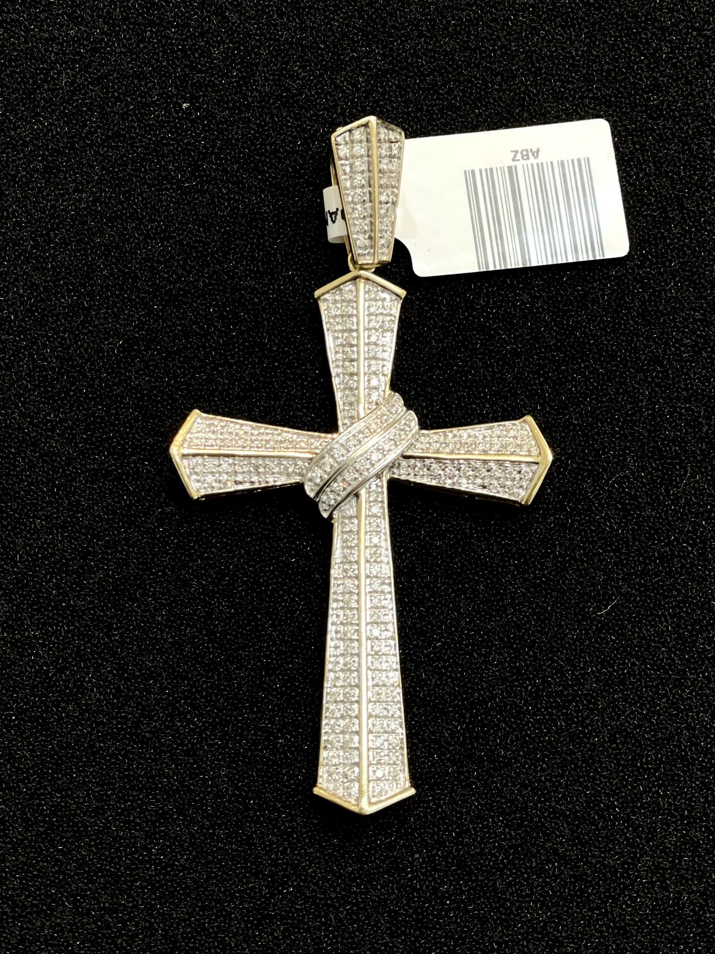 10k Diamond Cross Pendant