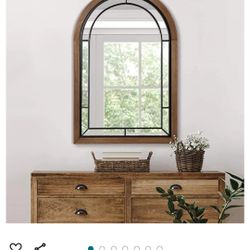 Farmhouse Rustic Arch Mirror Wall Decor