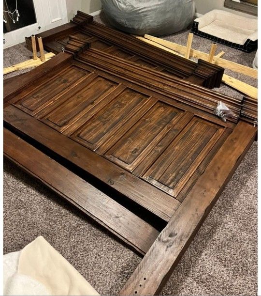 Solid King Bed Frame