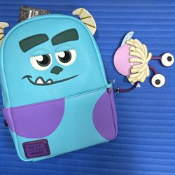 Loungefly Disney Pixar Monsters Inc. Sulley Mini Backpack - NWTs 