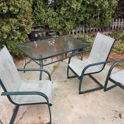 Outdoor Set Chairs And Tables Included 