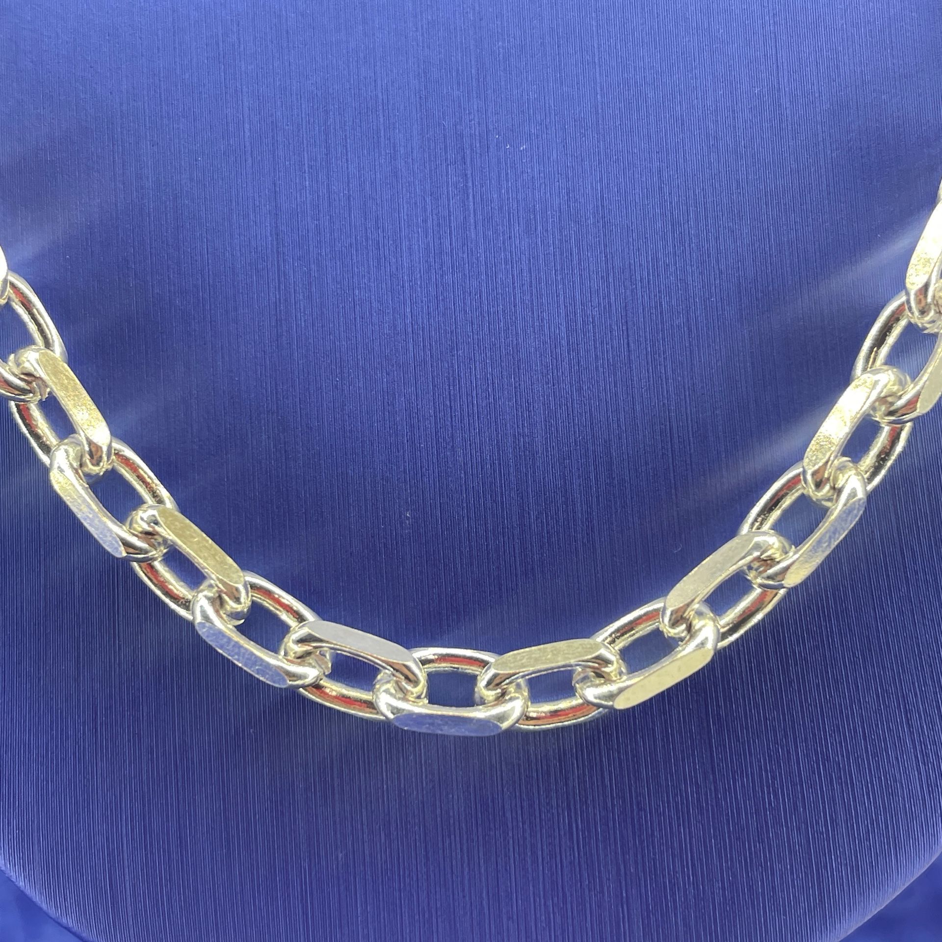 925 Sterling Silver 24” Anchor Style Necklace 51.00g 5.5mm 193544