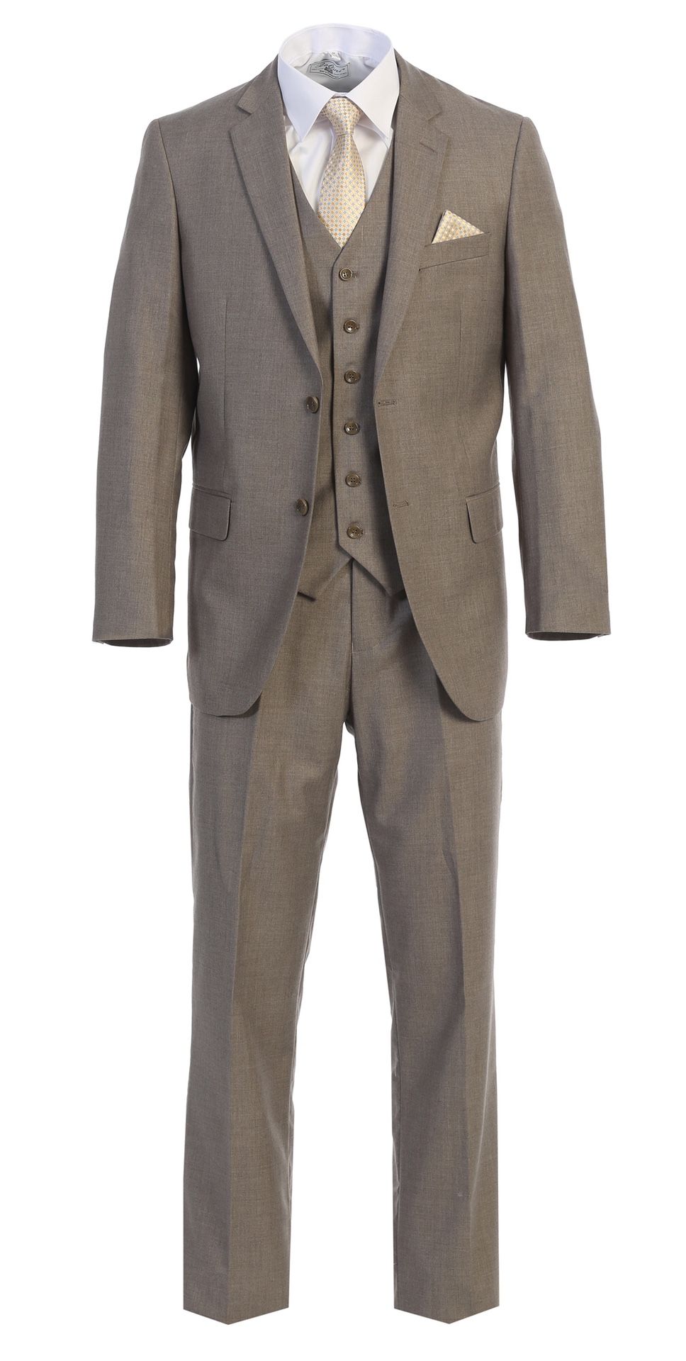 Men’s Premium Modern Fit Sand Color Suit on SALE!