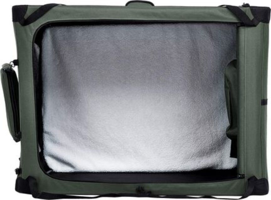 Pet Dog Kennel Crate Carrier Folding, 42x31x31 Grey, NEW