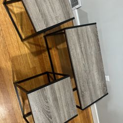 Modern 3-Piece Nesting Table Set – Like New