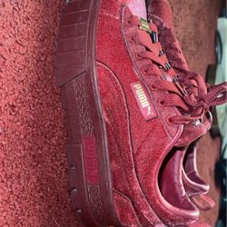 Puma Mayze Velvet Platform Sneakers 
