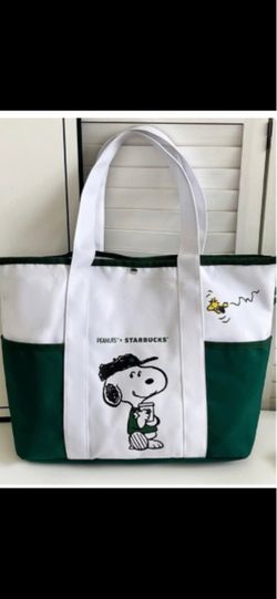 NEW!!SNOOPY X STARBUCKS TOTE BAG