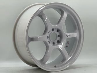 18x7.5  G wheels WHITE  FINISH style AKITA 8Hole 4x100/ 4x114.3 et 42 qty 4 #279