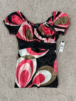 New Multi-Colored Blouse Top