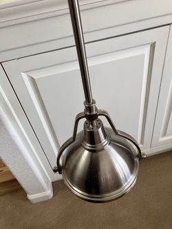 Pendant Light, Nickel Finish, New Never Installed