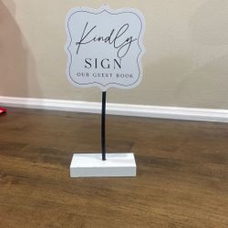 Wedding Guest book Sign