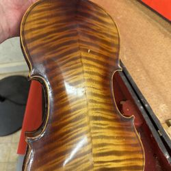 4/4 Violin Made in Czechoslovakia Maple Flamed Back Antonius Stradivarius Copy