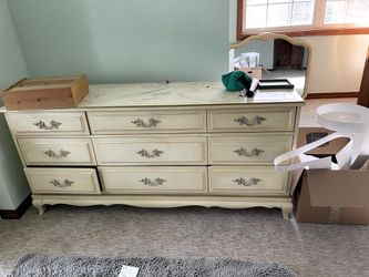 Antique Victorian Style Bedroom Set w/Solid Marble Top