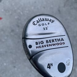 Callaway Golf 23° Big Bertha Heavenwood 4H RH Regular Flex RCH 75W Graphite FIRM