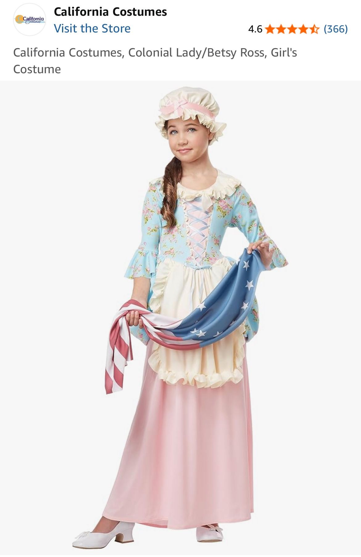 Betsy Ross/Martha Washington Costume | American Revolution