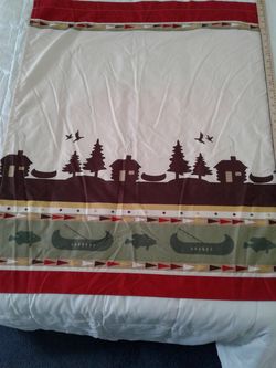 New! Cabin / Lake/ Fishing themed curtains!