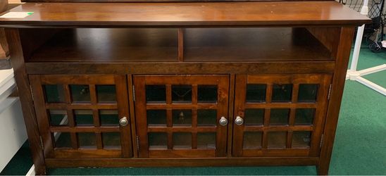 Dark wood cabinet