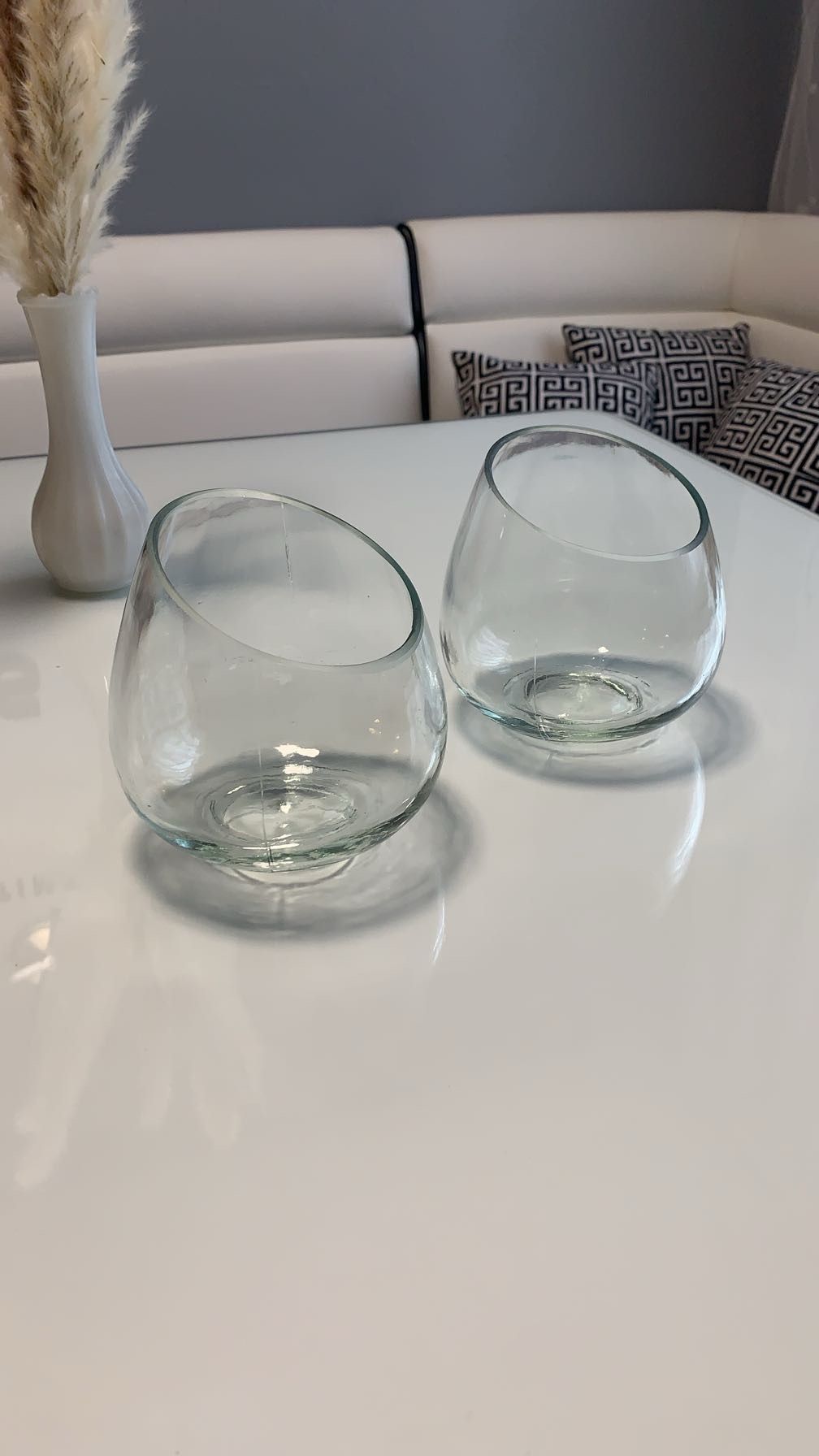 2pc vase/dish set