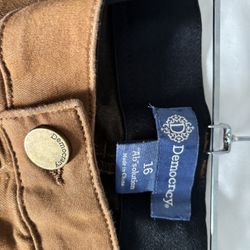 Democracy Brown Jeans - Size 16