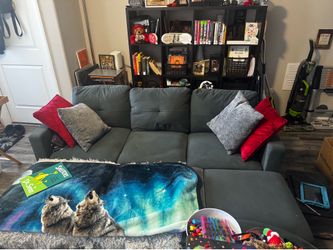 Sofa/Couch 3 seater with storage ottoman