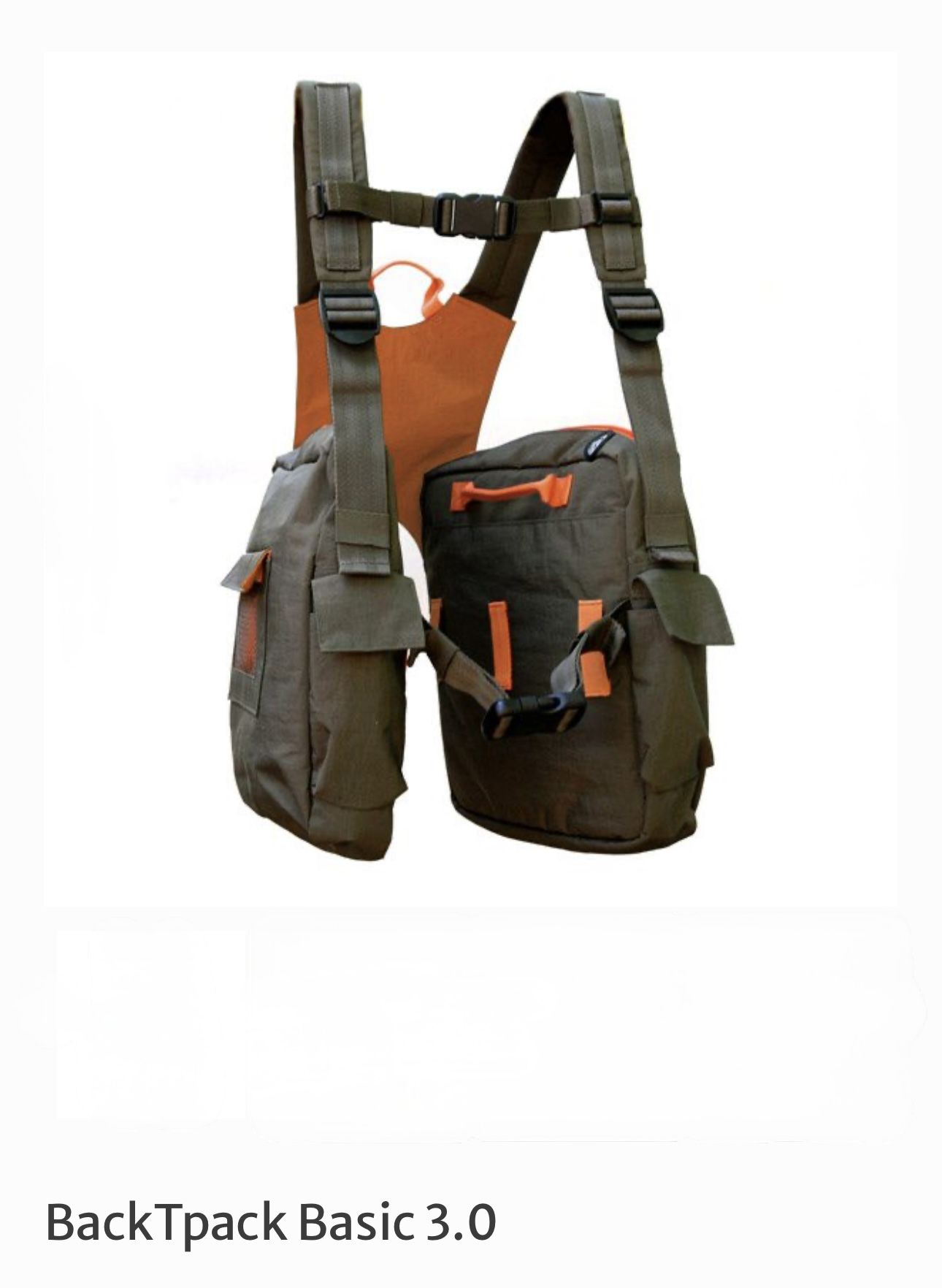 Back T Pack Basic 3.0 Olive And Orange 