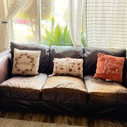 Brow Leather Couches 