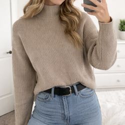 Abercrombie & Fitch Beige Sweater Size Xs 