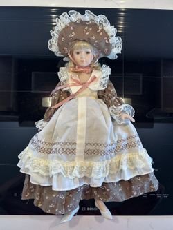 Victorian Porcelain Doll - Crimson Collection