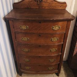 Beautiful Antique Wood Dresser 