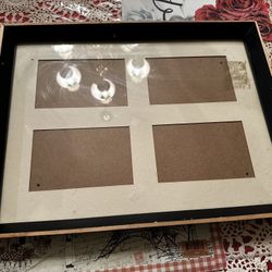 Black and Cream Photo Frame 16.5” x 13 (4 photos) 
